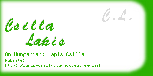 csilla lapis business card